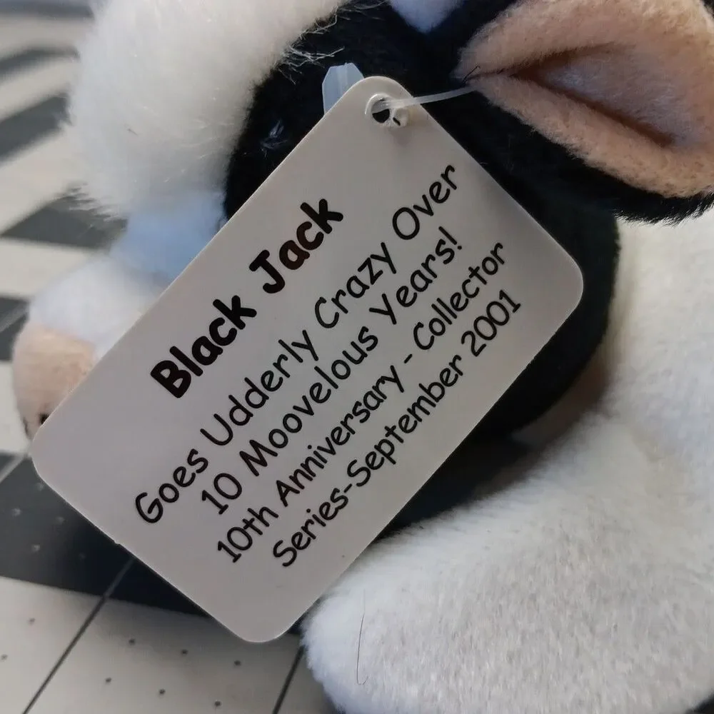 VTG Bronco Billy's Bar & Casino Blackjack Cow Stuffed Plush Cripple Creek 2001